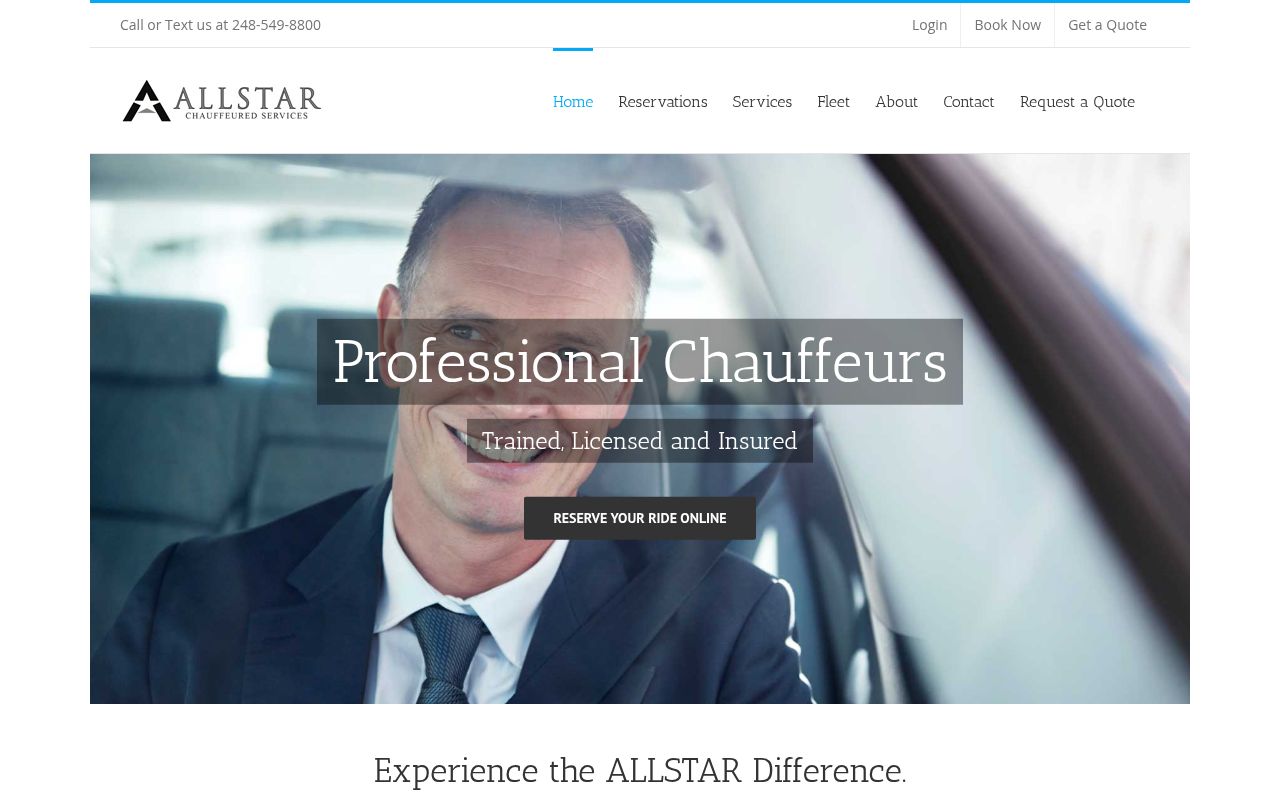 ALLSTAR Chauffeured Services