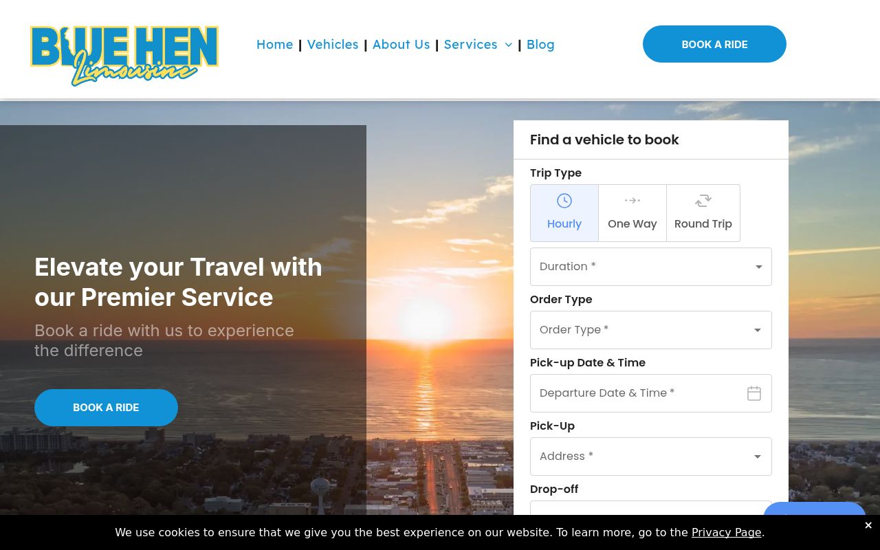 Blue Hen Limousine Image