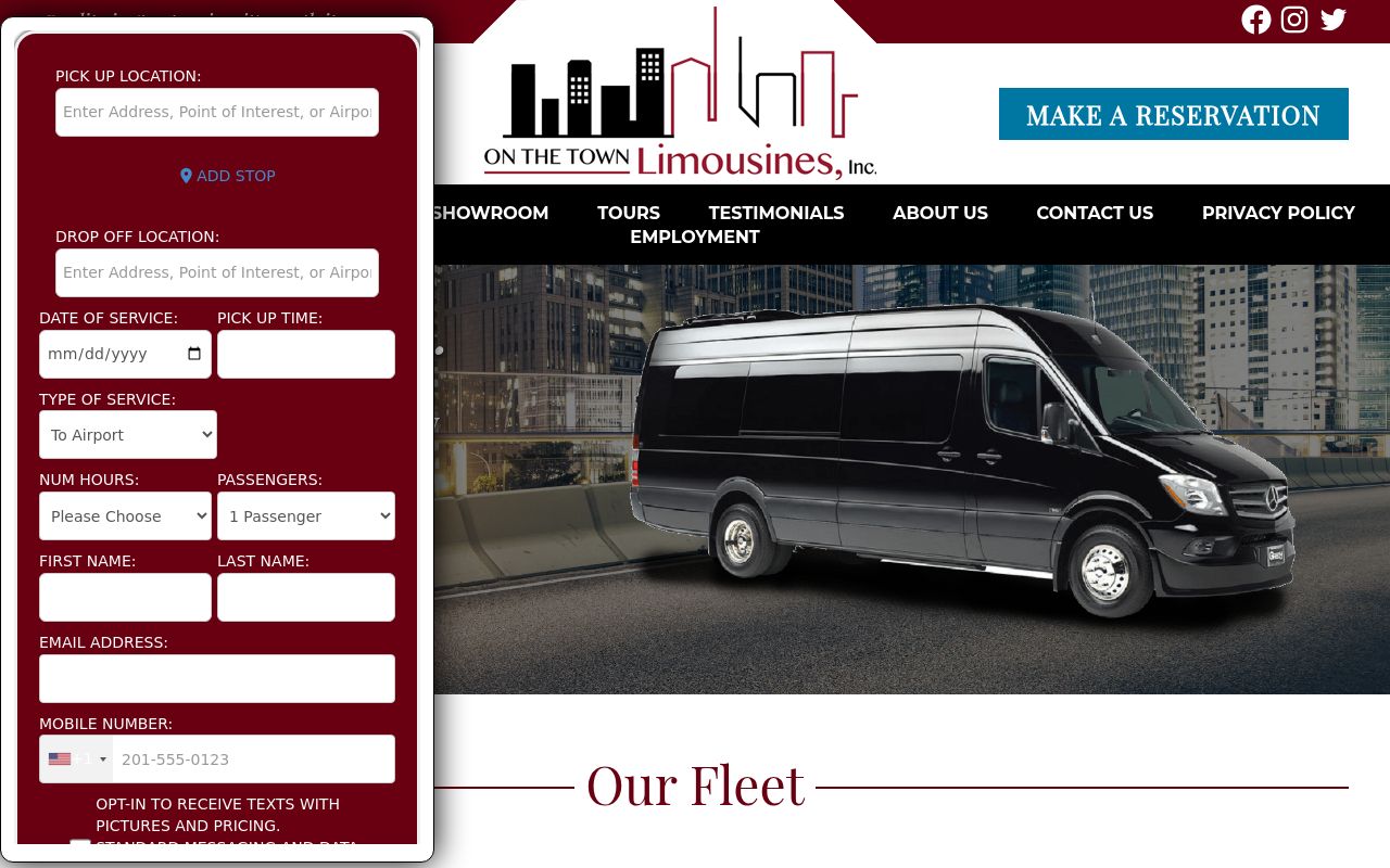 On The Town Limousines, Inc.